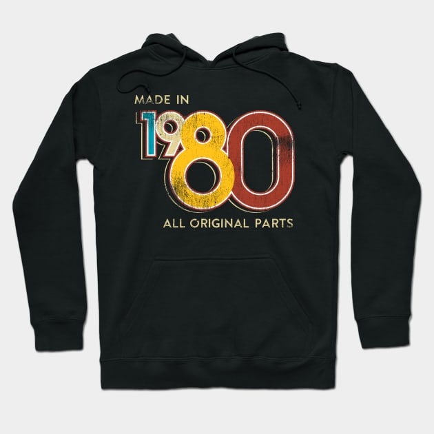 1980 Birthday Hoodie by MintaApparel